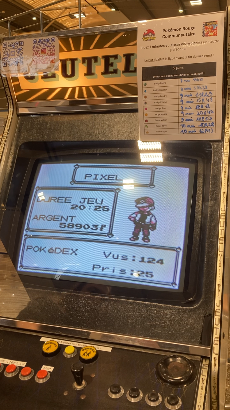 Écran final du challenge Pokémon Rouge